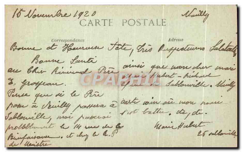 Ressons-sur-Matz (Oise) — Un Coin de la Place — Édition Bousquet, Compiègne — Rückseite