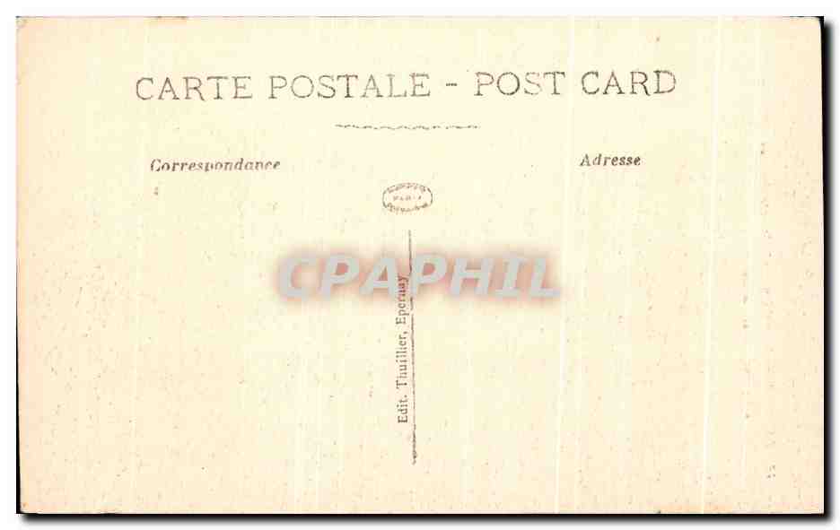 CPA Reims Dans les ruines apres la retraite des Allemands L'Eglise Saint Andre Militaria  — Rückseite