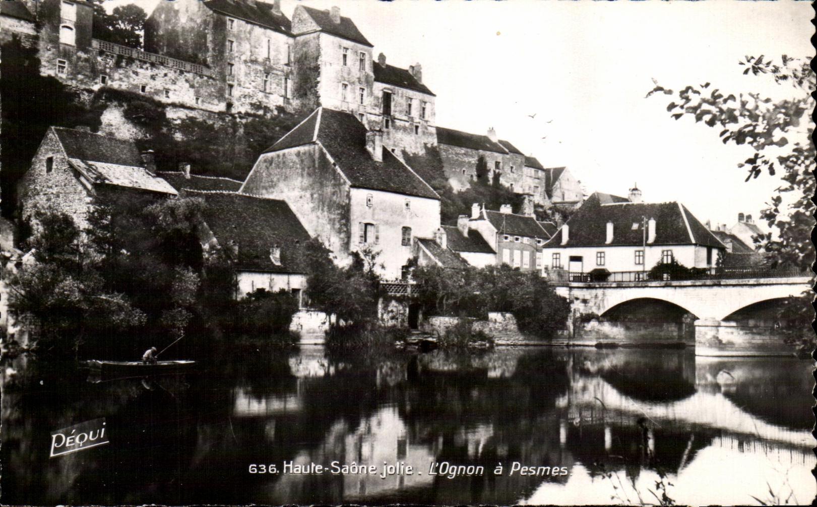 CPA Haute Saone Jolie L'Ognon a Pesmes