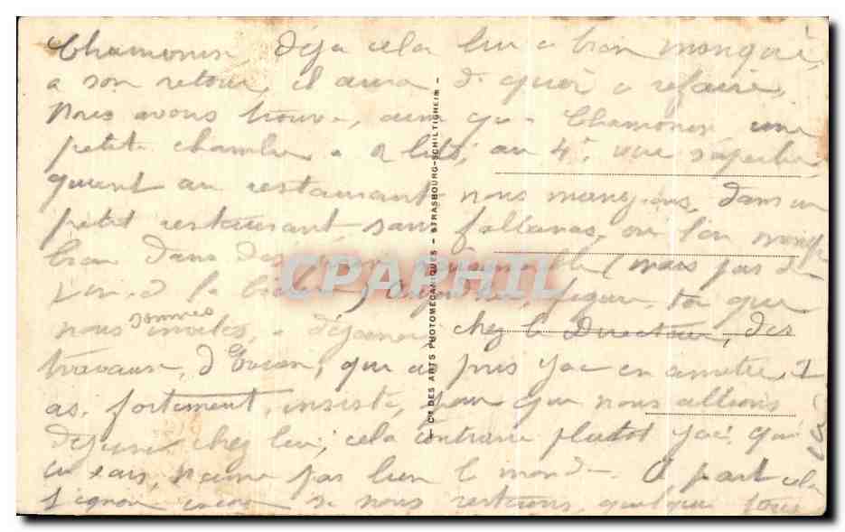 CPA Evian les Bains La source Cachat  — Verso