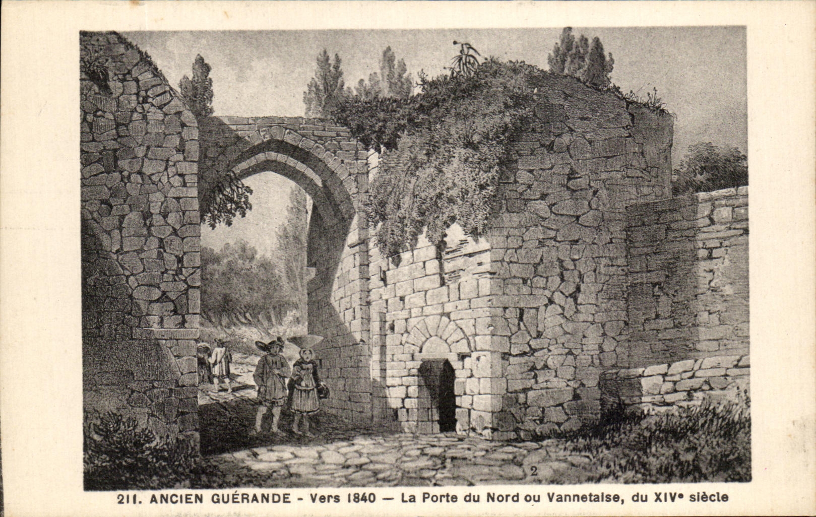 CPA Ancien Guerande Vers 1840 La Porte Du Nord Ou Vannetaise