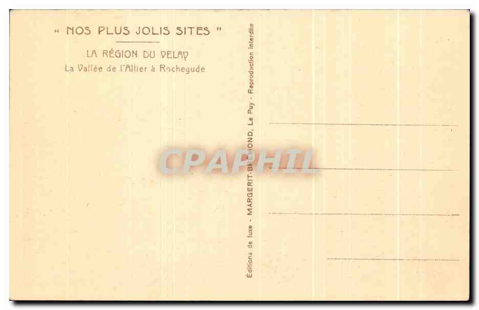 La Vallée de l'Allier à Rochegude — Éditions de luxe MARGERIT-BÉMOND — Reverso