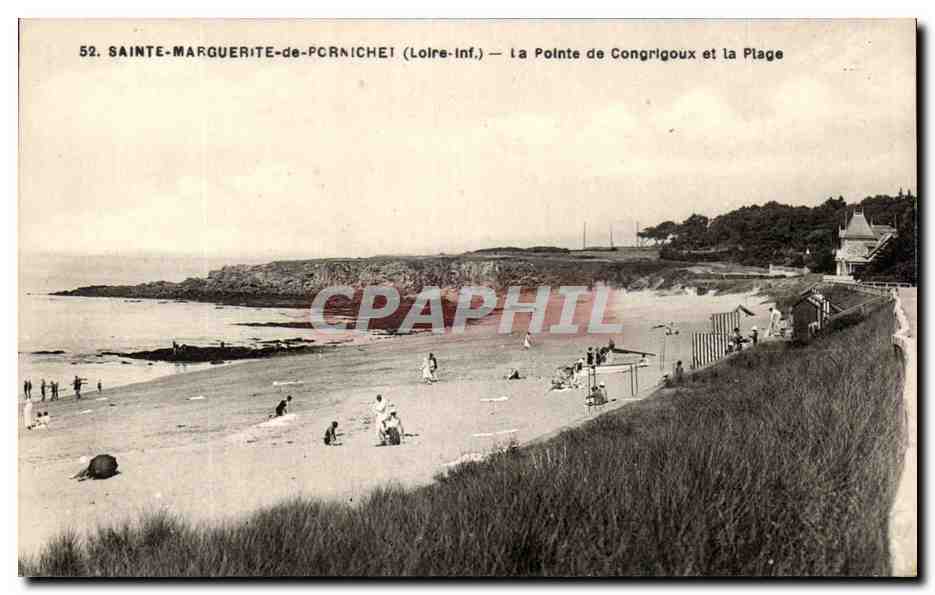 CPA Sainte Marguerite de Pornichet La Pointe de Congrigoux et la Plage