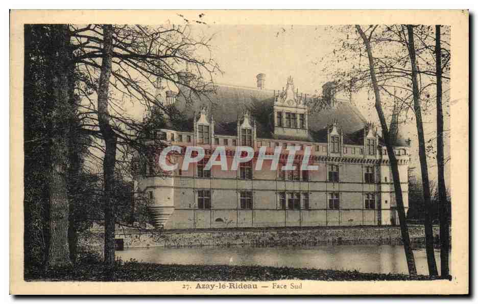 CPA Azay le Rideau Face Sud