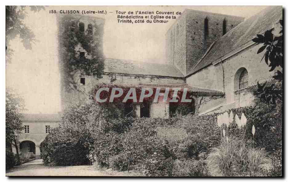 CPA Clisson Tour de l'Ancien Couvent de Benedictins et Eglise de La Trinite Cote du Choeur