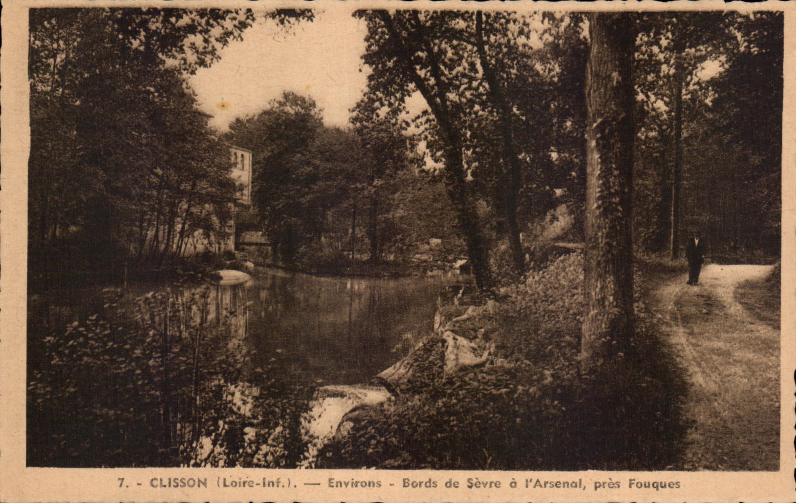 CPA Clisson Environs Bords de serve de L'Arsenal pres Fouques