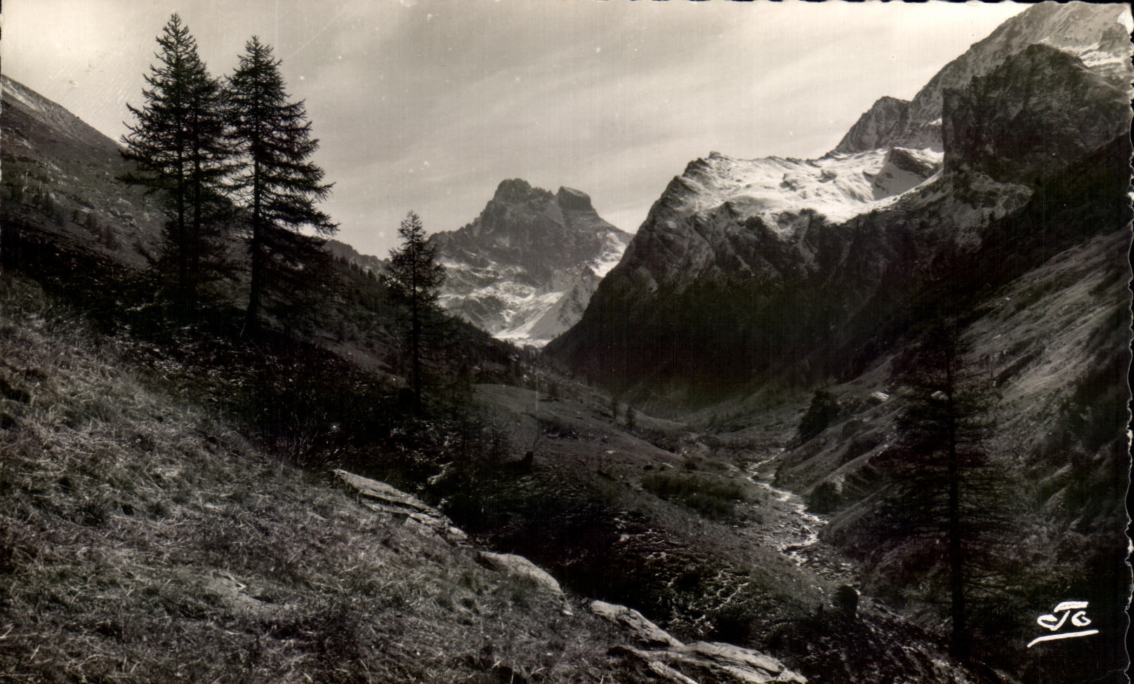 Les Alpes — Vallée du Haut-Guil — Mont Viso et Rocher Moulon — éditeur Abel, n°1224
