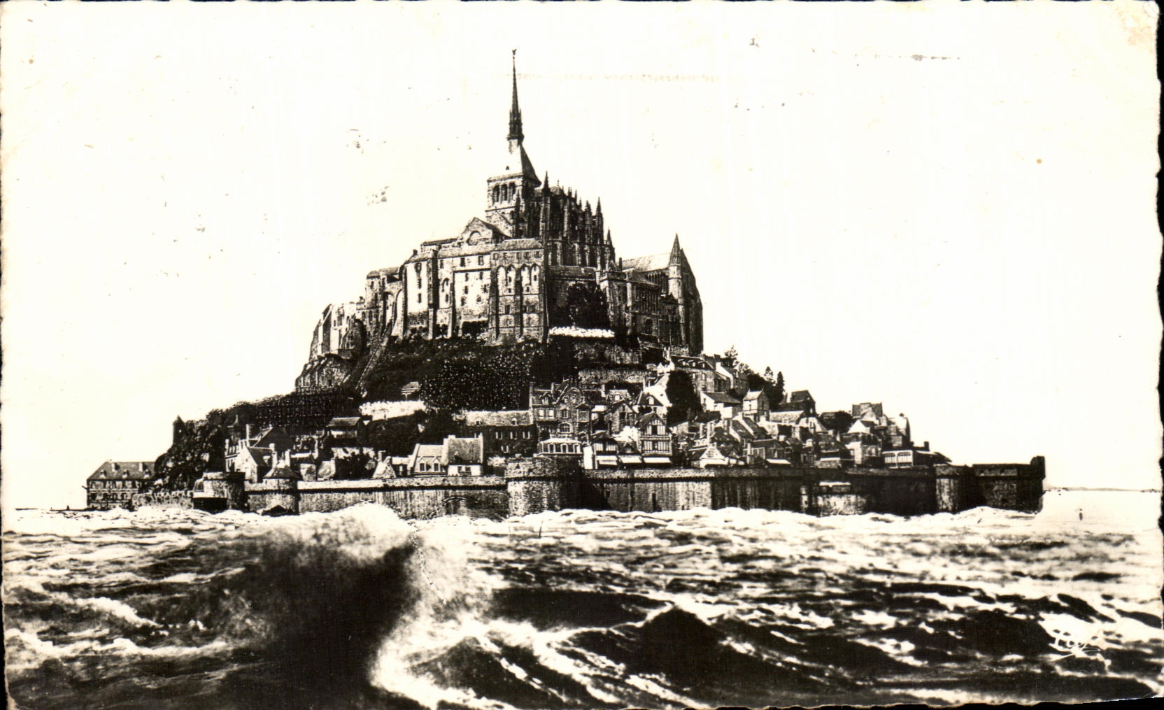Mont Saint-Michel — vue de la marée haute — Réal-Photo n°49