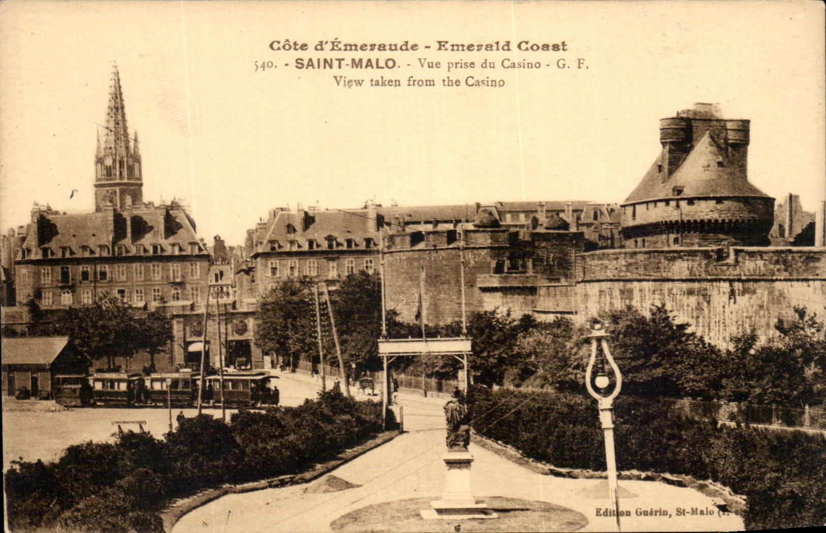 Saint-Malo - Vue prise du Casino - Édition Guérin, St-Malo (n° 540)