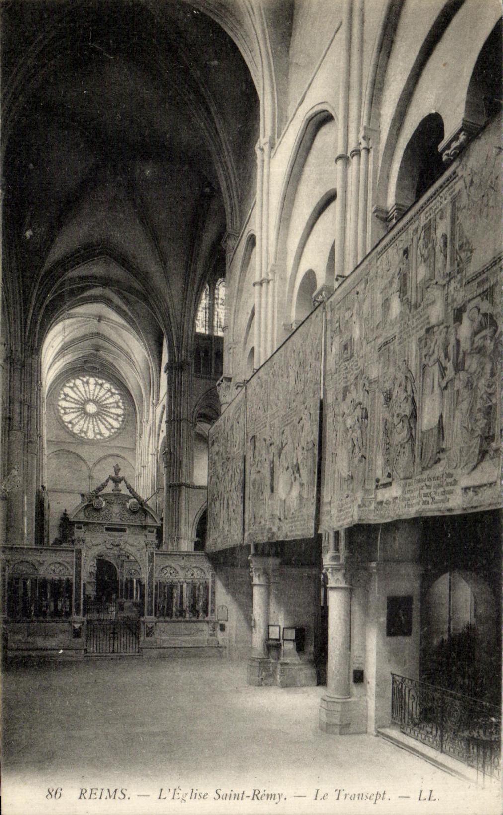 CPA Reims L'Eglise Saint Remy Le Transept 