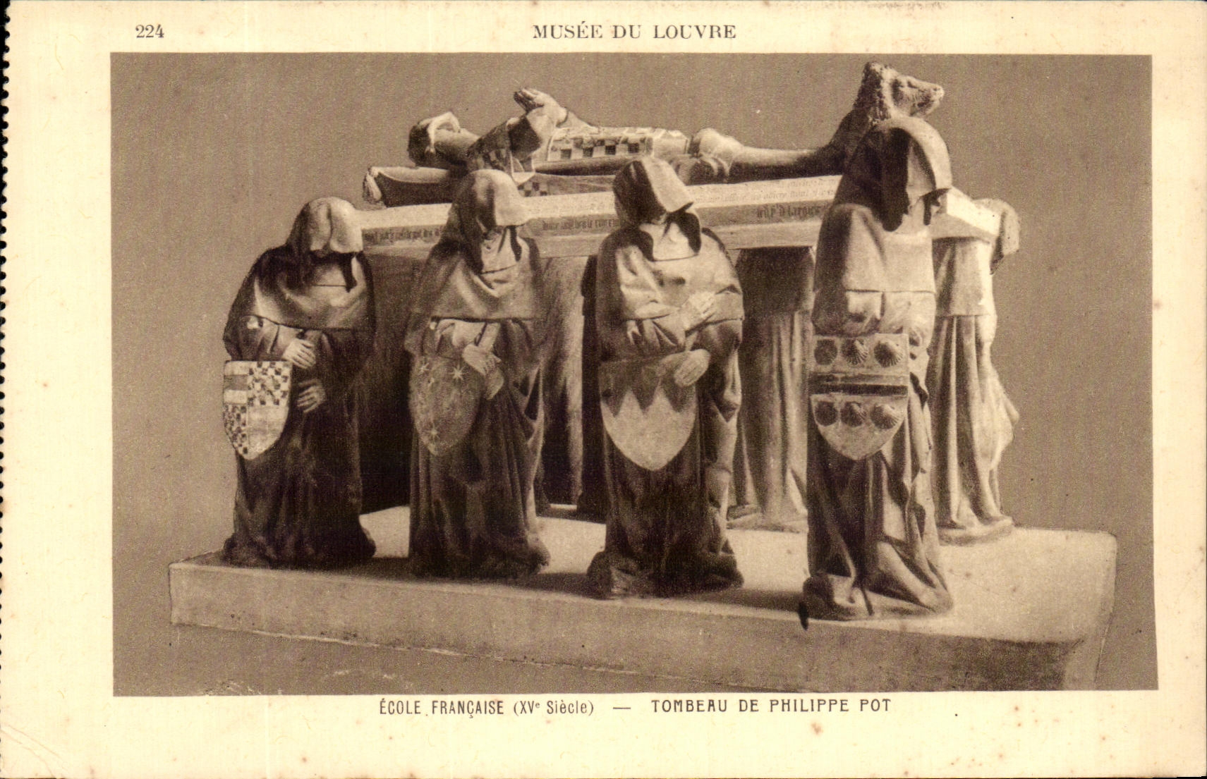 Grabmal von Philippe Pot — Schule Frankreich (15. Jahrhundert) — Musée du Louvre
