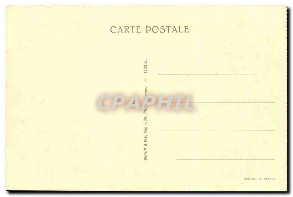 CPA Musee Du Louvre Jean Goujon La Diane D'Anet — Rückseite