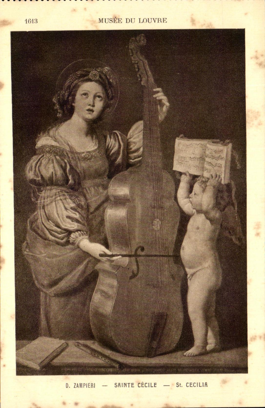 CPA Musee Du Louvre Sainte Cecile St Cecilia
