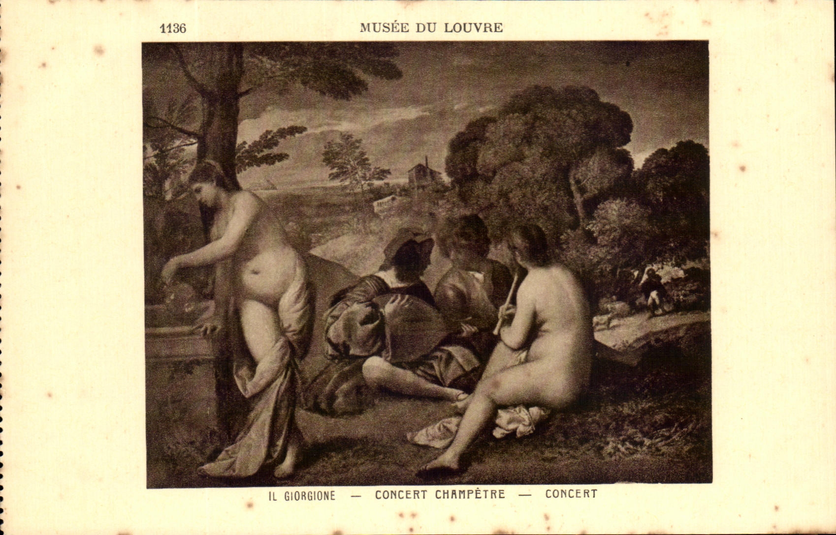 CPA Musee Du Louvre Concert Champetre Concert 