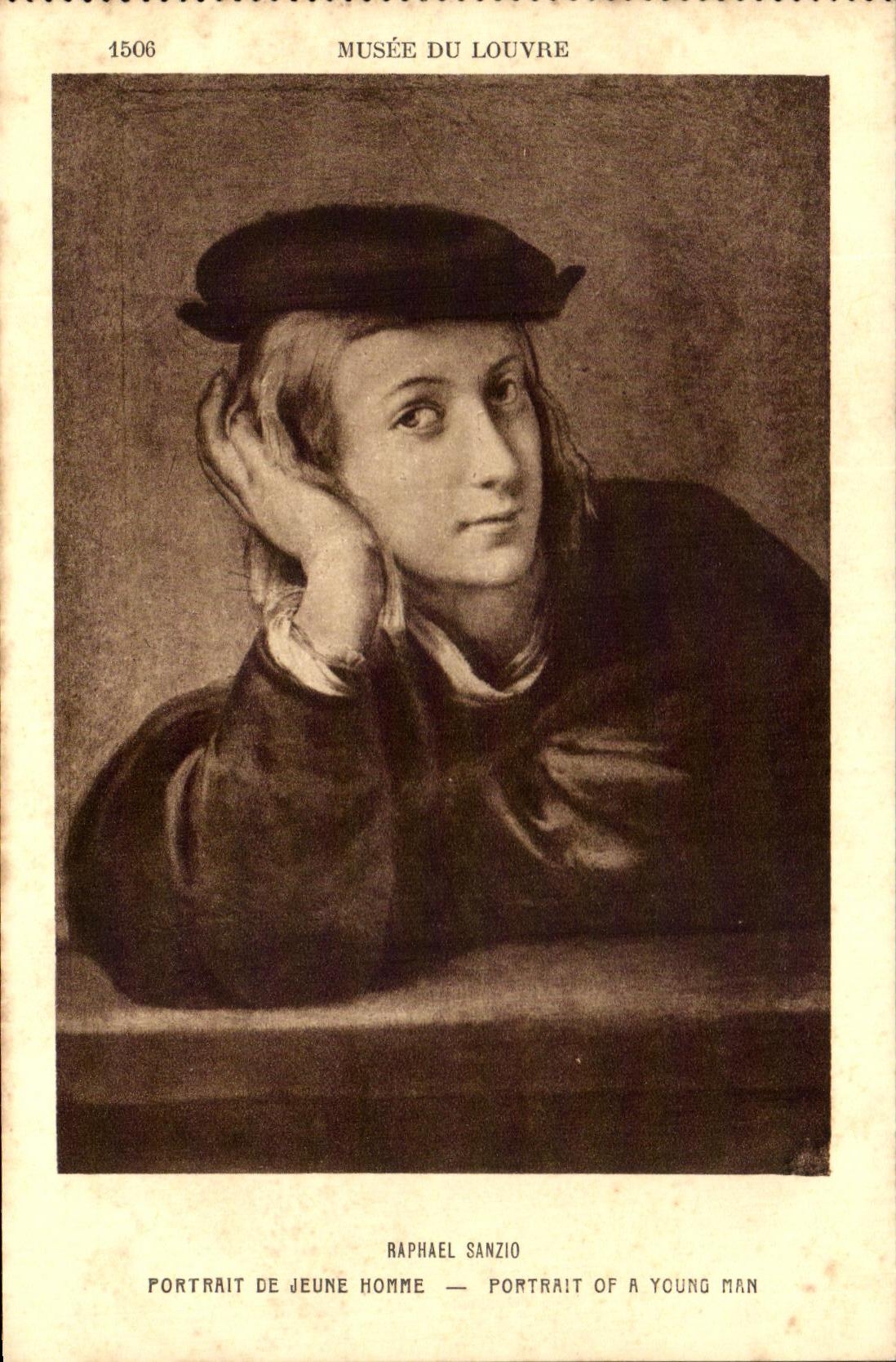CPA Raphel Sanzio Portrait De Jeune Homme Musee du Louvre 