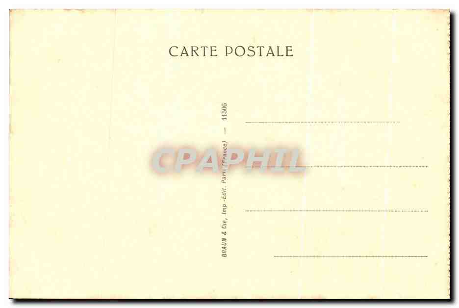 CPA Raphel Sanzio Portrait De Jeune Homme Musee du Louvre  — Verso