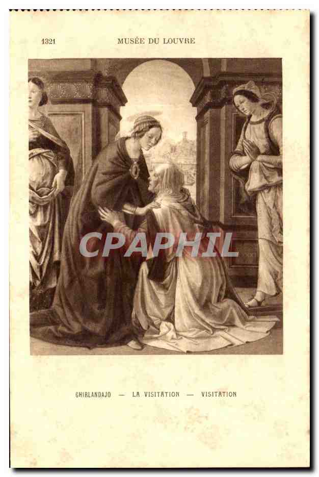 CPA Musee Du Louvre Ghirlandajo La visitation