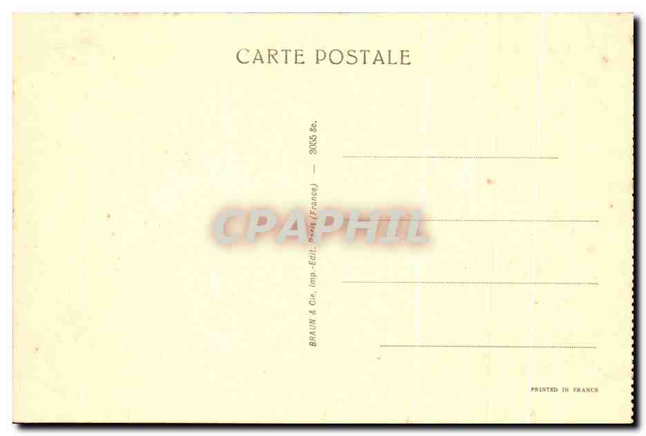 CPA Musee Du Louvre Barye Un Jaguar devorant un Lievre — Rückseite