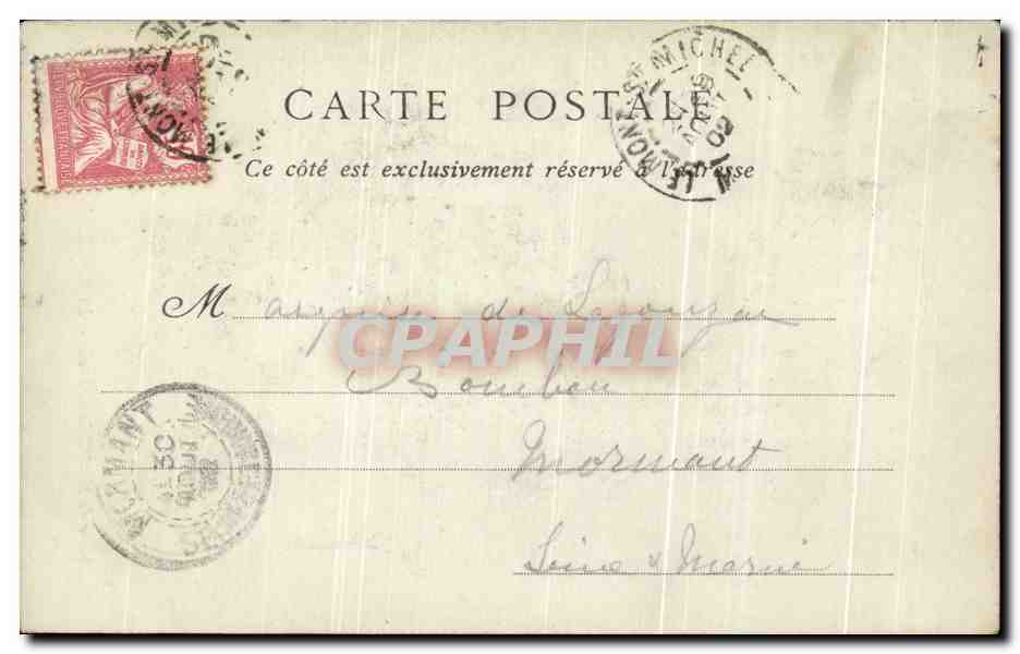 CPA Abbaye du Mont Saint Michel La Merveille Siecle cote Ouest — Verso