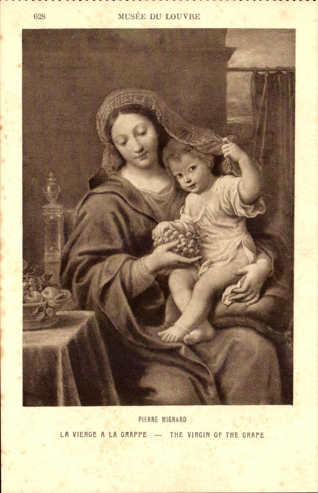 CPA Musee Du Louvre Pierre Mignard La Vierge a La Grappe