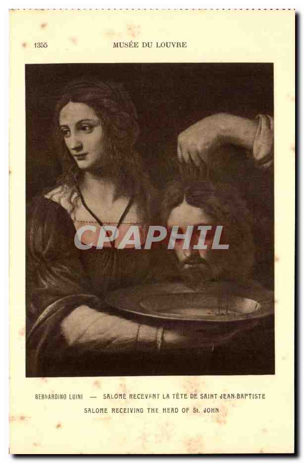 CPA Musee Du Louvre Bernardino Luini Salome Recevant la Tete De Saint Jean Baptiste