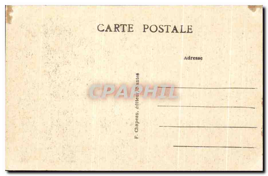 CPA Guerande Collegiale saint Aubin Portail Ouest et Chaire exterieure — Rückseite