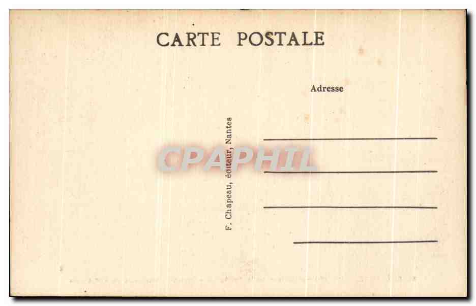 CPA Guerande Interieur de la Collegiate Curieux Chapiteaux  — Rückseite