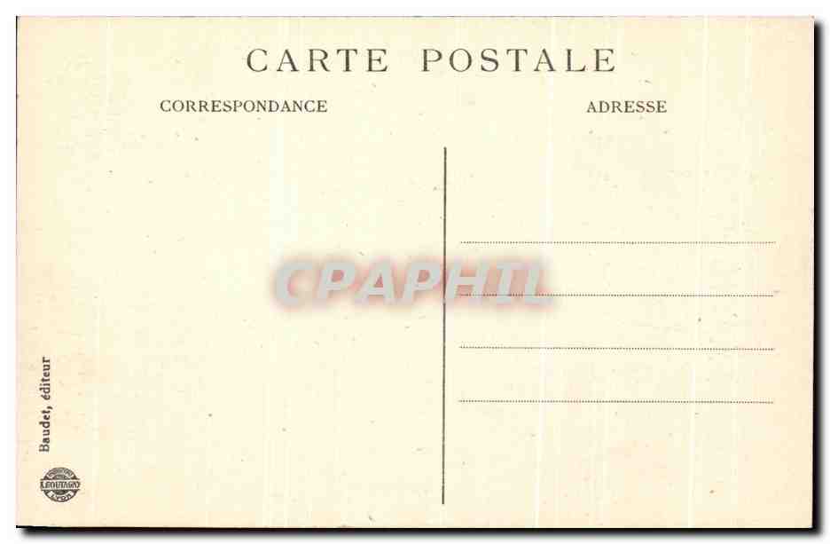 CPA Reims La Cathedrale durant l'incendie 19 sept 1914 Militaria  — Verso