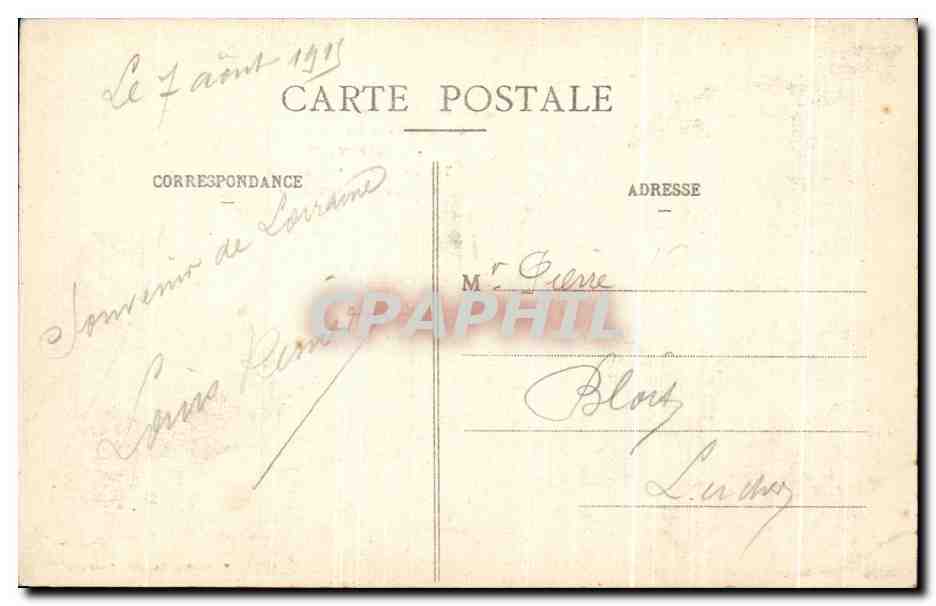 CPA La Guerre En Lorruine En Clezentaine Theatre D'Un Violent combat L'Eglise Vue Interieure Militaria  — Rückseite