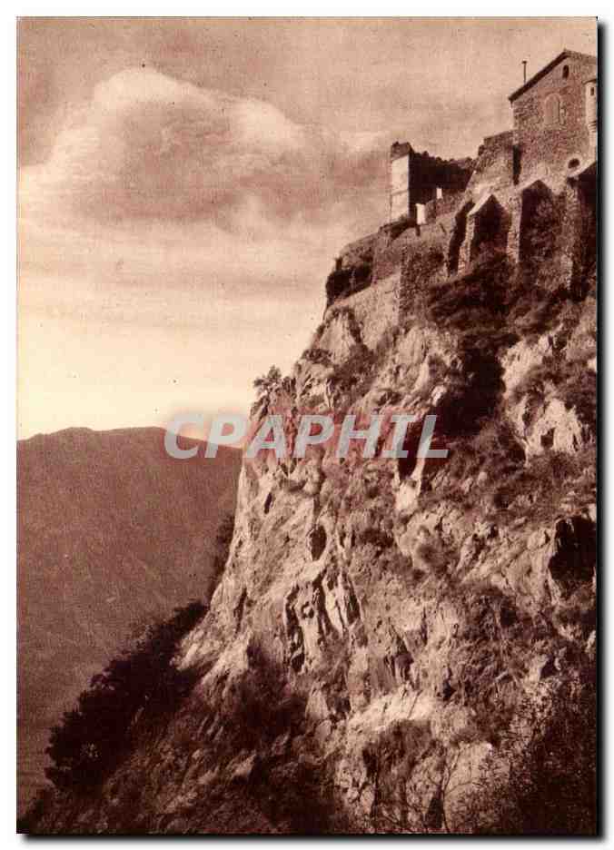 CPA St Martin Du Canigou Batie En Bid D'Aigle L'Abbaye Domine le paysage 