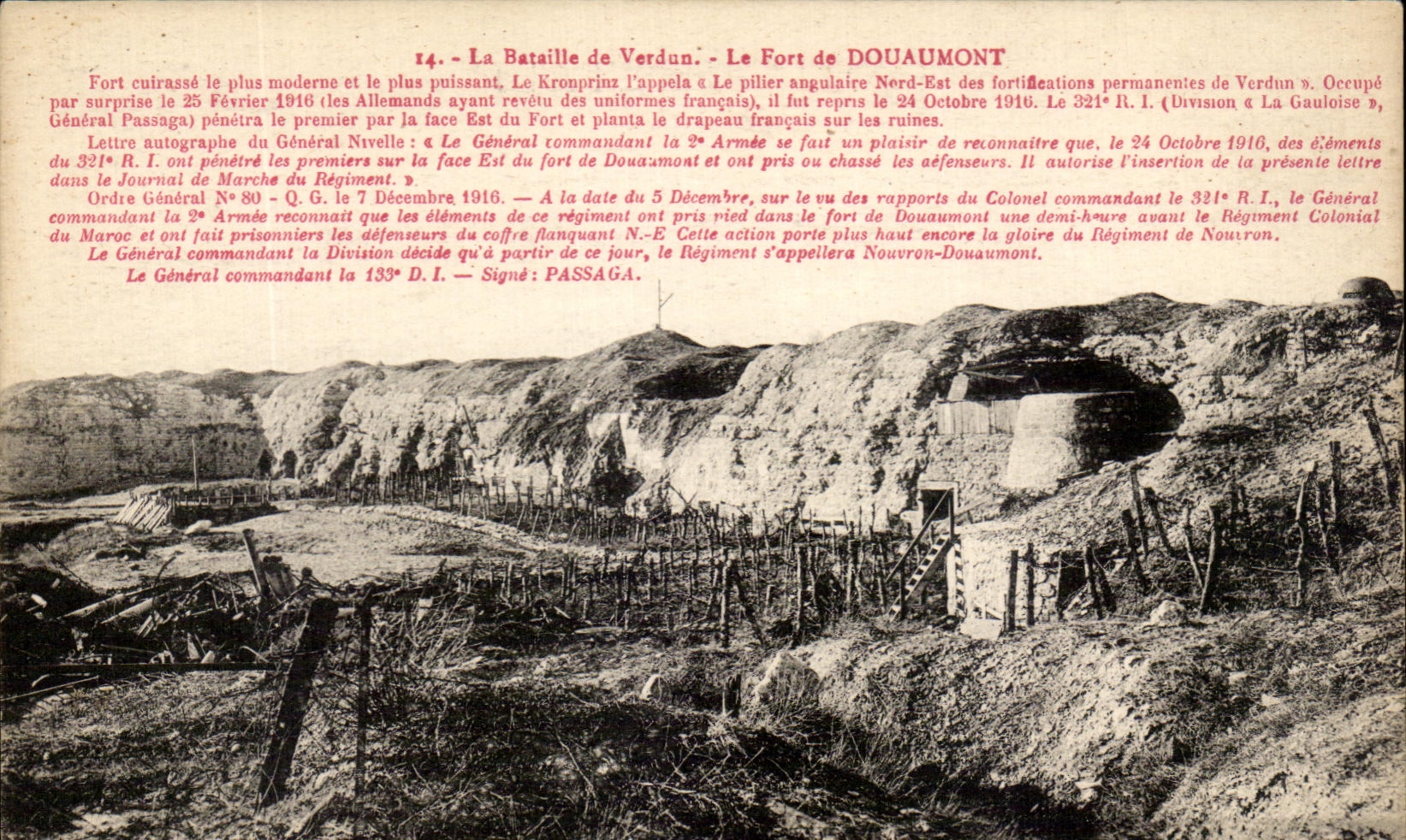 CPA La bataille De Verdun Le Fort De Douaumont Fort Militaria 