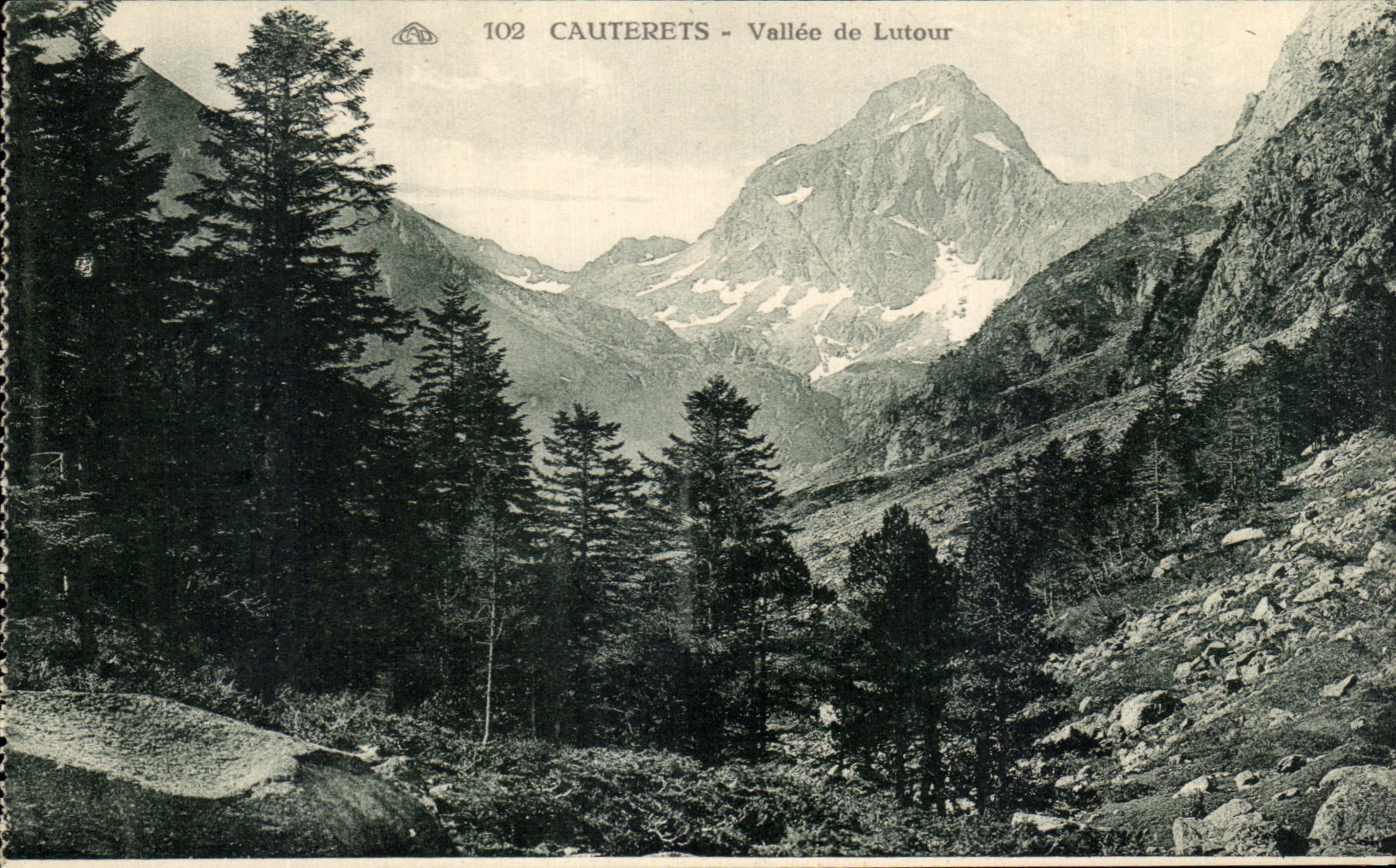 CPA Cauterets Vallee de Lutour - Recto