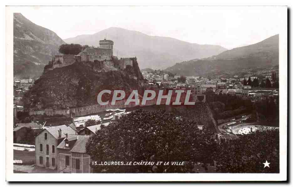 Lourdes — Le château et la ville — Émile 'E' Oille, Paris