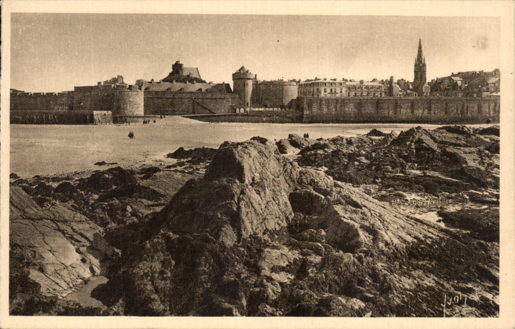 Saint-Malo — Vue du Fort National — Éditions d'Art Yvon, Paris