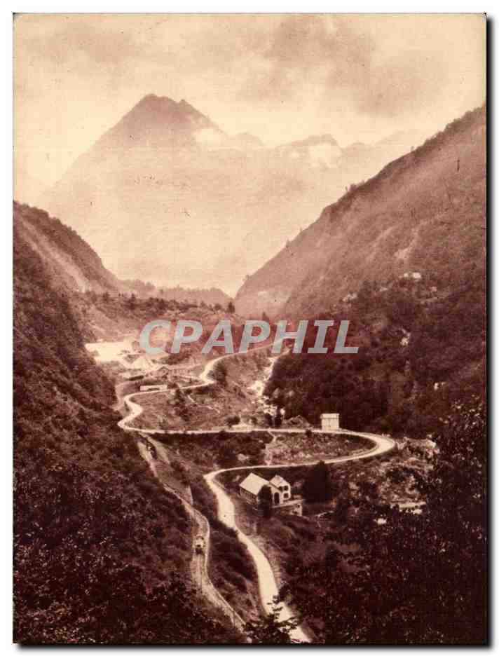 Cauterets — Route de Pierrafitte à Cauterets — Éditions JOVÉ, Pau (B.P.)