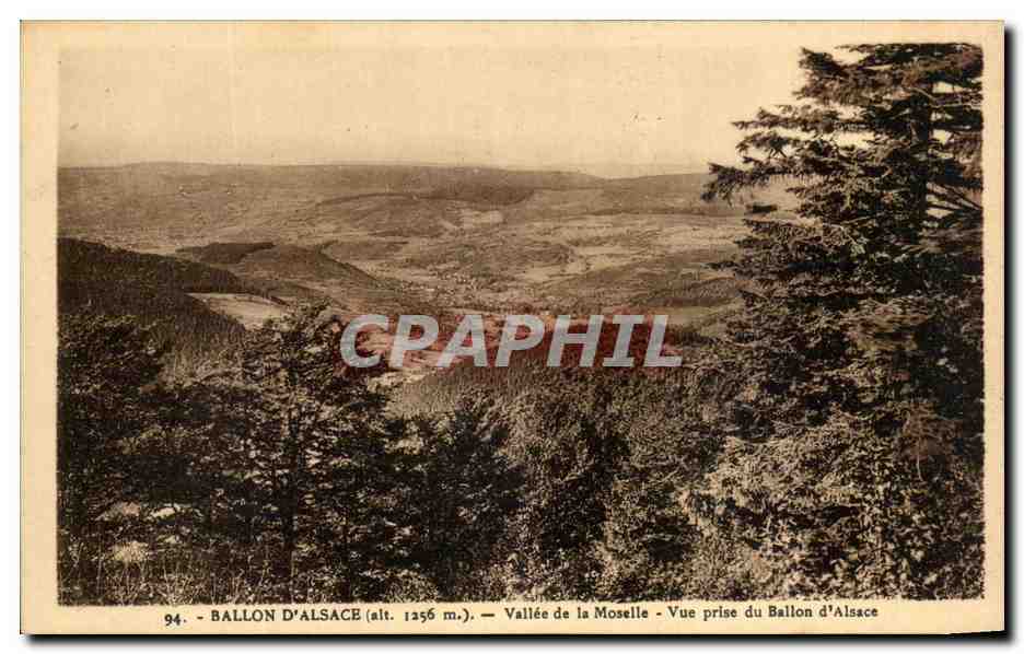 CPA Ballon d'Alsace Vallee de la Moselle Vue prise du Ballon d'Alsace