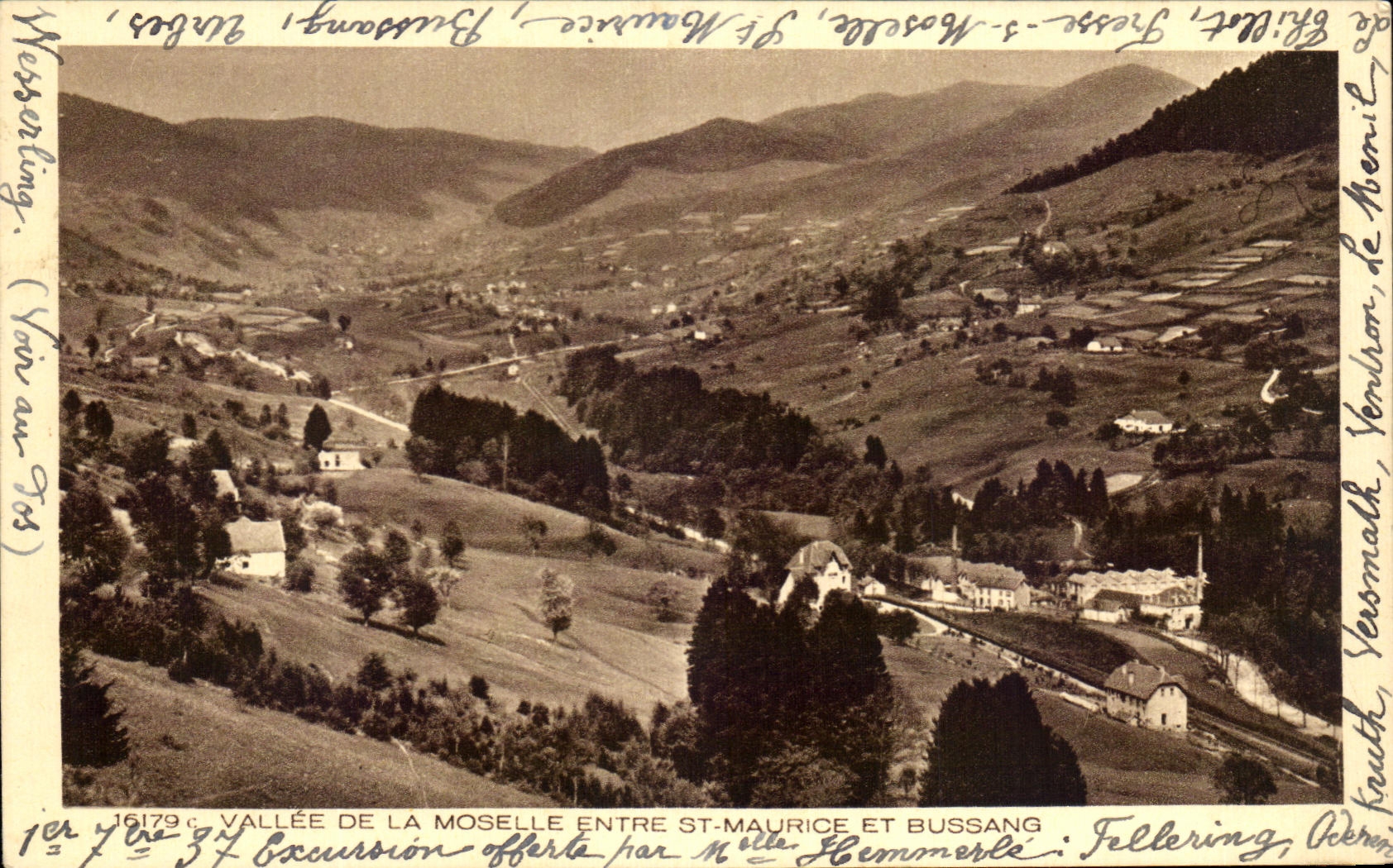 CPA Vallee de la Moselle Entree St Maurice et Bussang