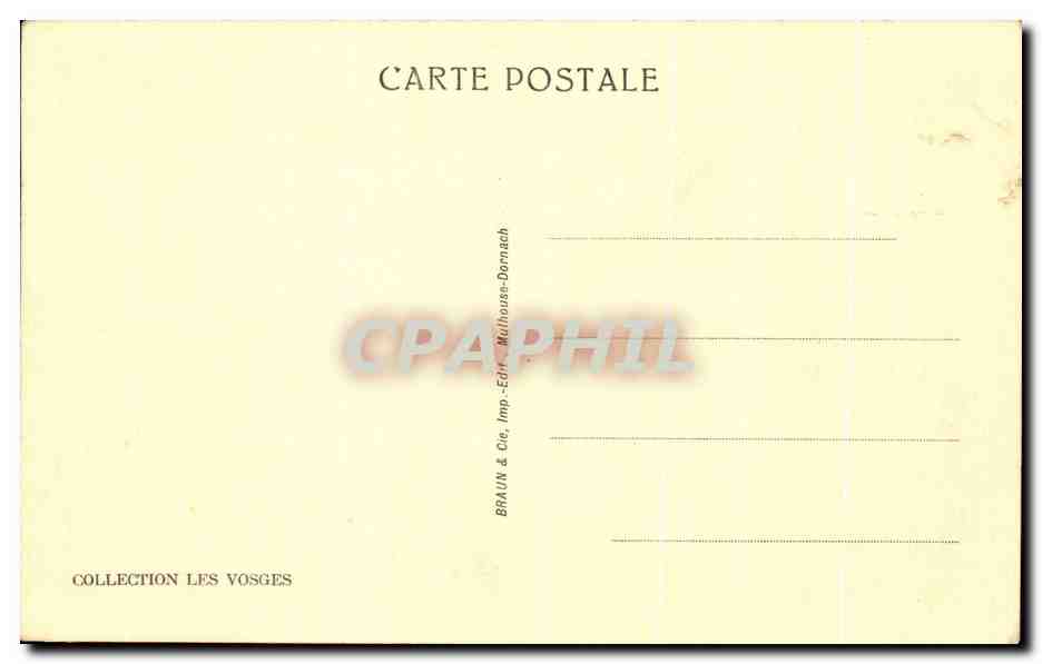 CPA Vallee de la Moselle Entree St Maurice et Bussang — Rückseite