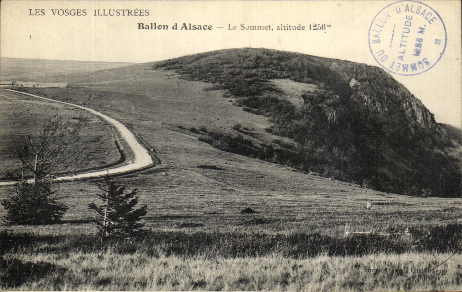 Ballon d'Alsace — Le Sommet, altitude 1256m — Les Vosges Illustrées