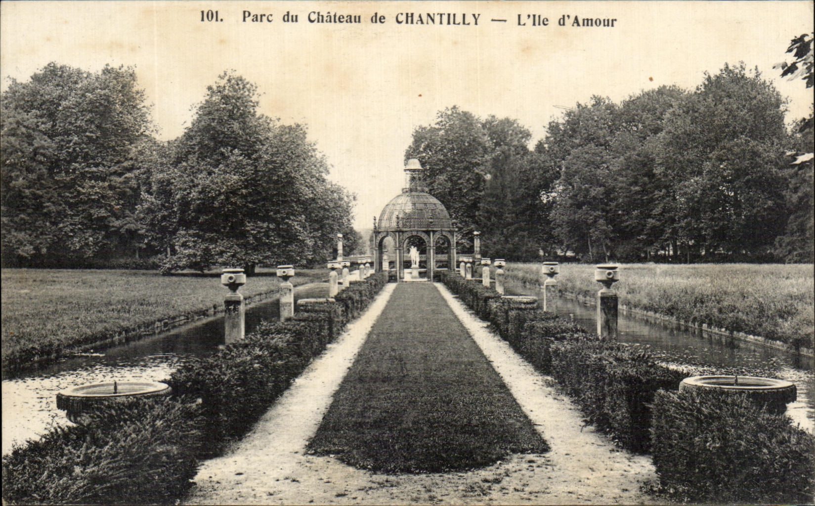 Parc du Château de Chantilly — L'Île d'Amour — Éditeur EDIA Paris-Versailles n°101