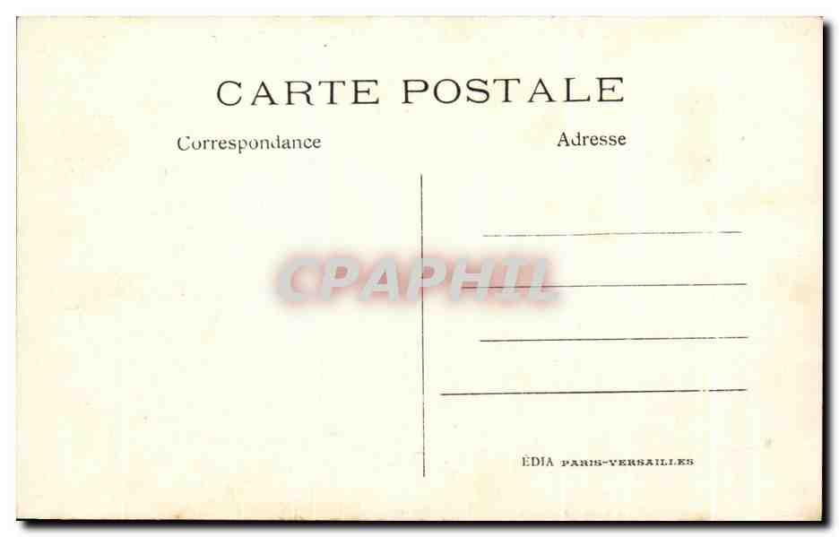 Parc du Château de Chantilly — L'Île d'Amour — Éditeur EDIA Paris-Versailles n°101 — Rückseite