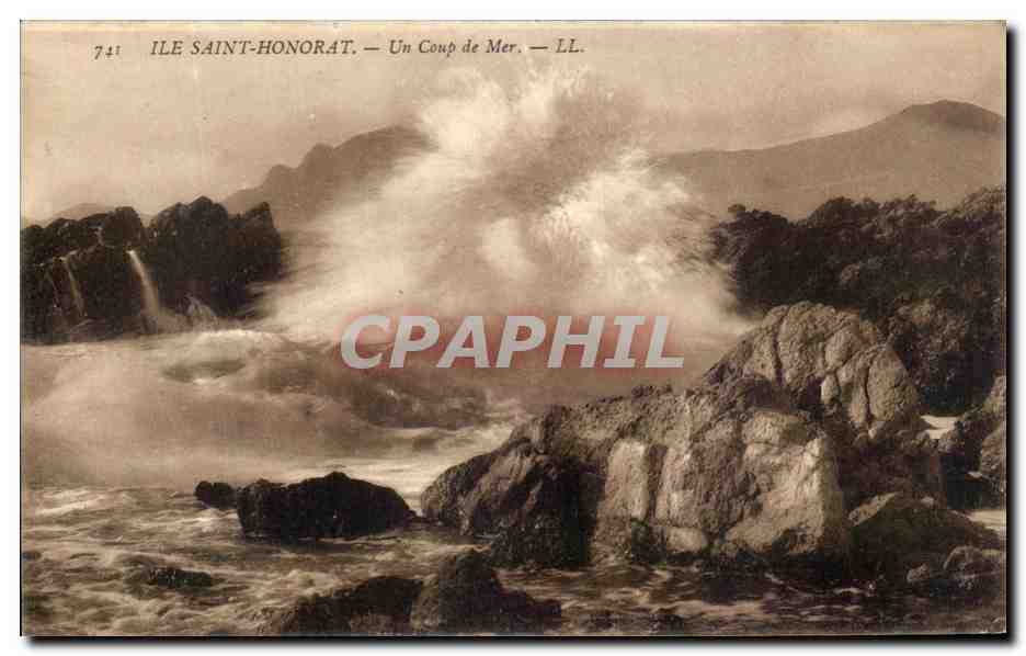 CPA Ile Saint Honorat Un Coup De Mer