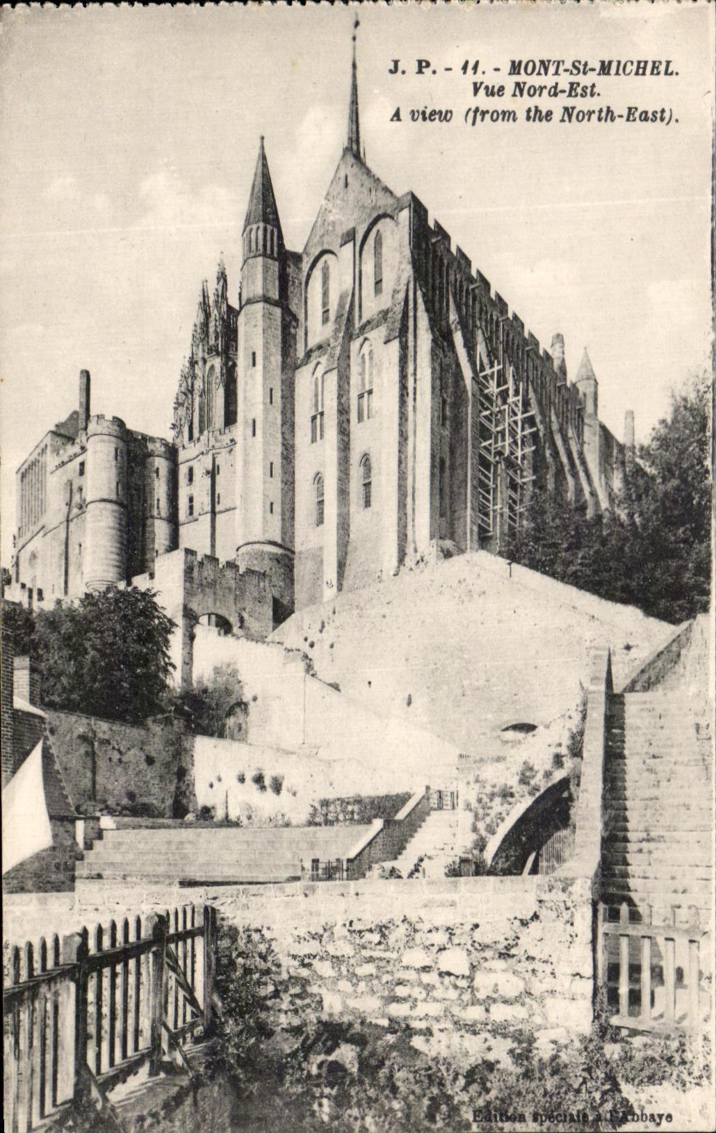 Mont-Saint-Michel — Vue Nord-Est — J.P. - 44 - Édition spéciale à l'Abbaye