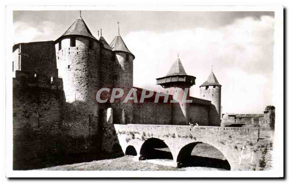 Carcassonne — Entrée du Château, les fossés — Les Éditions d'Art 'Aude' Paris