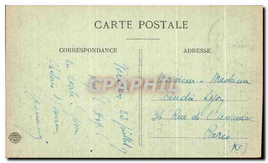 CPA Verdun Le Fort de Vaux Militaria — Rückseite