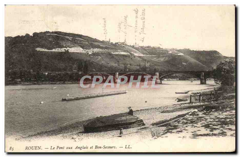 CPA Rouen Le Pont aux Anglais et Bon Secours