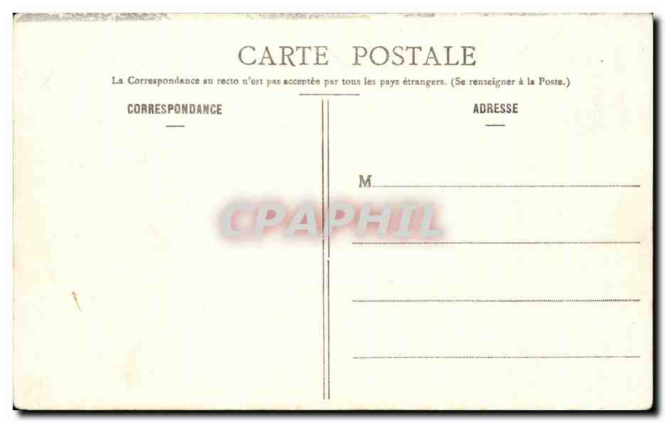 CPA Vic Sur Aisnel Fosses et Pont du Chateau  — Back