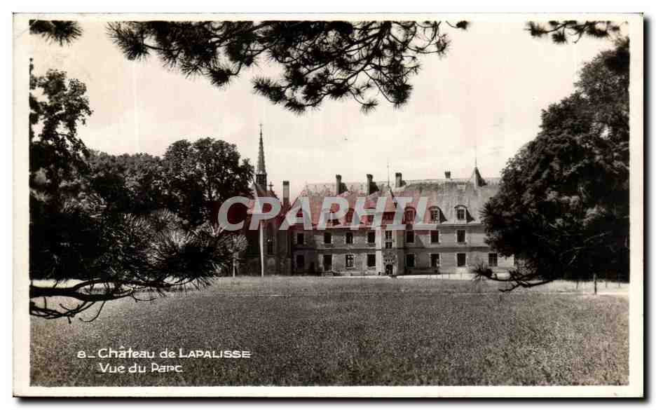 CPA Chateau de Lapalisse Vue du Parc
