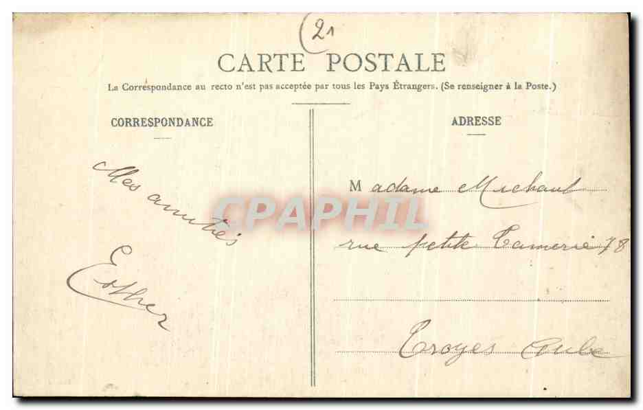 Autricourt (Côte-d'Or) — Entrée du Château et la Chapelle — Éditeur non visible — Rückseite
