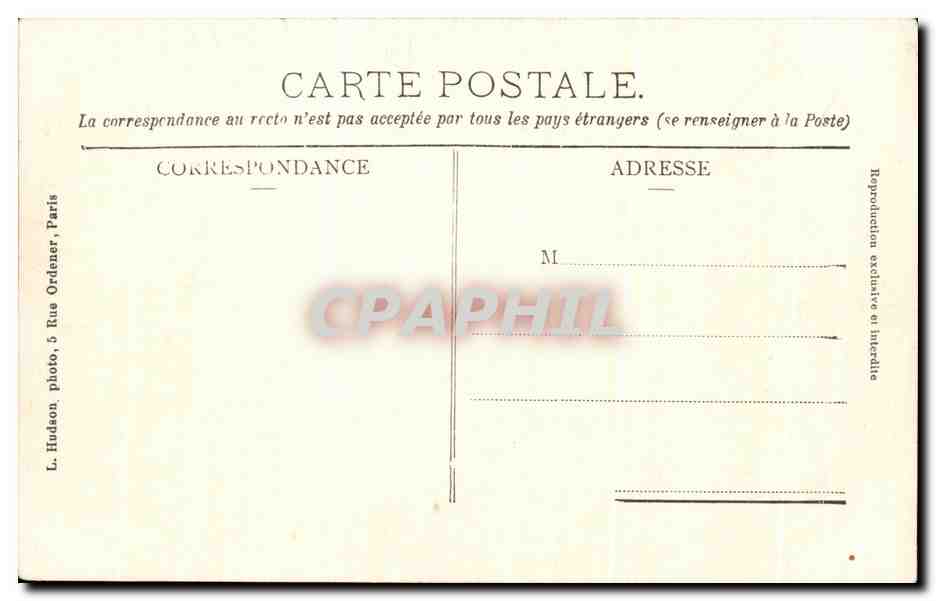 CPA Chateau de Bussy Rabutin la Cour d'Honneur — Rückseite